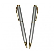 Ручка шариковая поворотная "Jing pin" «Серебро» №22637-1